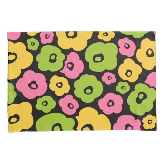 Wild Flowers Pattern 枕カバー (正面右)