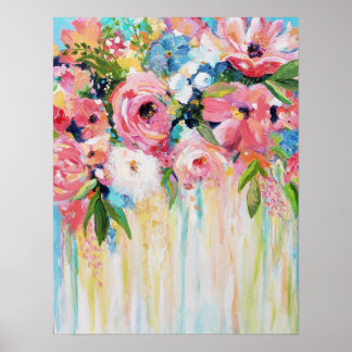 Wild Flowers Print, Fine Art Poster Paper (Matte) ポスター