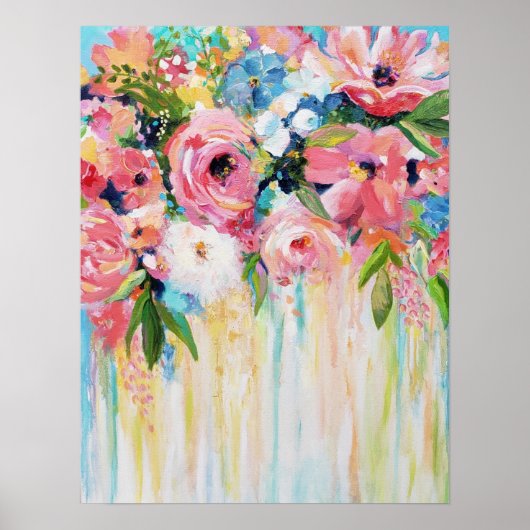 Wild Flowers Print, Fine Art Poster Paper (Matte) ポスター (正面)