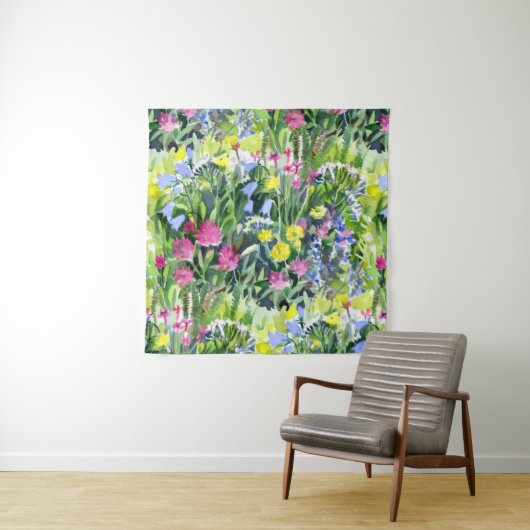 Wild flowers watercolor タペストリー (インサイチュ)