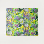Wild flowers watercolor  タペストリー (正面(横))