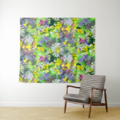 Wild flowers watercolor  タペストリー (インサイチュ(横))