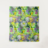 Wild flowers watercolor  タペストリー (正面)