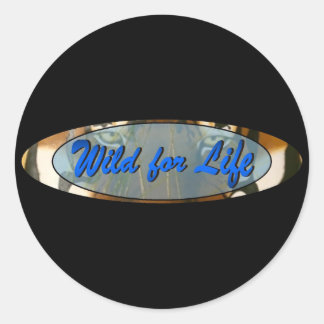 Wild for Lifeロゴ ラウンドシール
