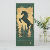 Wild Forest Horse Card — Run Free 招待状 (スタンド正面)