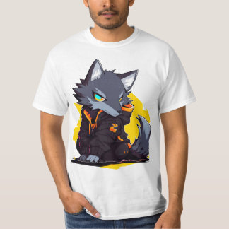 Wild Fox Artistic Nature T-Shirt Design Tシャツ