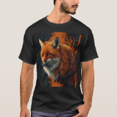 Wild Fox in a Sunset Glow Tシャツ (正面)