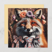 Wild fox wearing a tie cute  (正面/裏面)