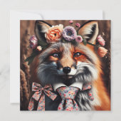 Wild fox wearing a tie cute  (正面)