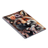 Wild fox wearing a tie cute  ノートブック (右側)