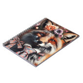 Wild fox wearing a tie cute  ノートブック (左側)