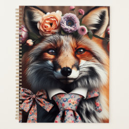 Wild fox wearing a tie cute  プランナー手帳