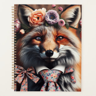 Wild fox wearing a tie cute  プランナー手帳