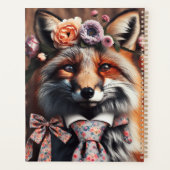 Wild fox wearing a tie cute  プランナー手帳 (裏面)