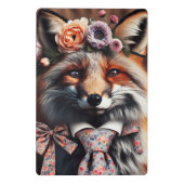 Wild fox wearing a tie cute  ミニクリップボード (裏面)