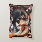 Wild fox wearing a tie cute pillow アクセントクッション (裏面(縦))