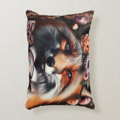 Wild fox wearing a tie cute pillow アクセントクッション (正面(垂直))