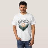 ☀️ Wild & Free – 森林の日の出 Tシャツ (正面フル)