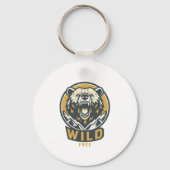 WILD & FREE Bear Emblem Keychain  キーホルダー (正面)