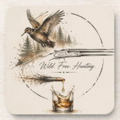 Wild ,Free Hunting Shotgun & Bullet to Bourbon Art コースター (正面)