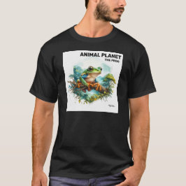 Wild Frog in自然印刷 – Animal Art Tシャツ