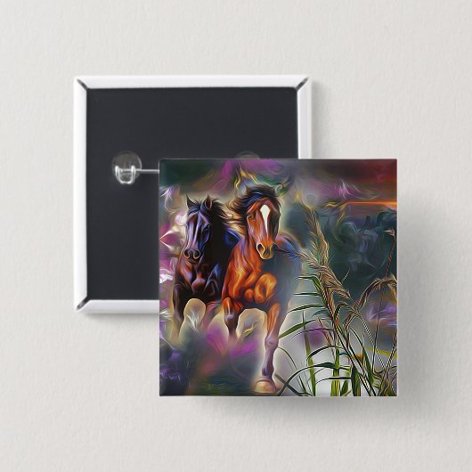 Wild gallop 缶バッジ (正面&裏面)