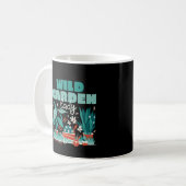WILD GARDEN LADY 植物の可愛い庭 コーヒーマグカップ (正面左)