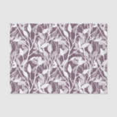 Wild Garden Mist モダンボタニカル フラワー プラム 薄葉紙 (正面)