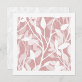 Wild Garden Mist Minimalist Botanical Art Card シーズンカード (正面/裏面)