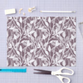 Wild Garden Mist white botanical foliage plum 薄葉紙 (クラフト)