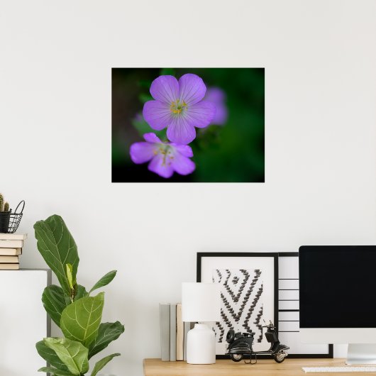 Wild Geranium Poster ポスター (ホームオフィス)