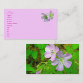 Wild Geranium Series Matching Items名刺 名刺 (正面/裏面)