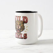 Wild Girls Leopard Graphic Mug ツートーンマグカップ (正面右)
