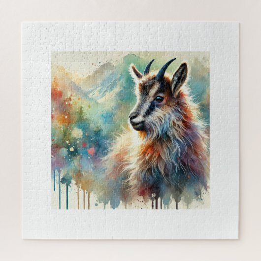 Wild Goat 250624AREF112 - Watercolor ジグソーパズル (縦)