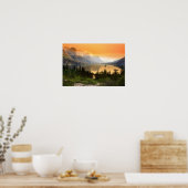 Wild goose island in Glacier national park ポスター (キッチン)