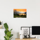 Wild goose island in Glacier national park ポスター (ホームオフィス)