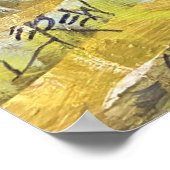 Wild Grass Plumes Painting / Artist Larry Lerew ポスター (角)