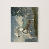 Wild Gray Horse ジグソーパズル (縦)