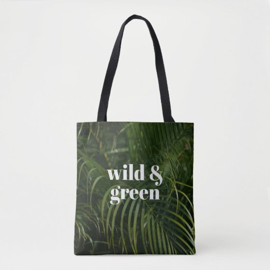 Wild & Green Tropical Garden トートバッグ (正面)