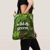 Wild & Green Tropical Jungle Garden トートバッグ (クローズアップ)