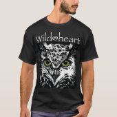 Wild@heartフクロウ動物 Tシャツ (正面)