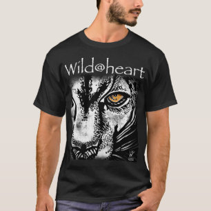 Wild@heartライオン動物 Tシャツ
