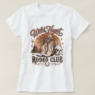 Wild Heart Rodeo Club ウェスタンカウガールTシャツ – Re Tシャツ