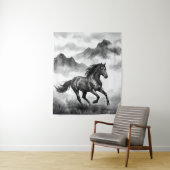 Wild Horse Tapestry | Mountain Ink Art タペストリー (インサイチュ)