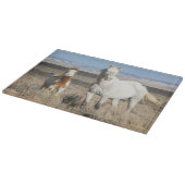 Wild Horses at Home in the Sandwash Basin カッティングボード (角)