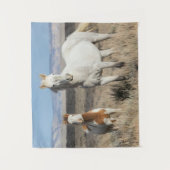 Wild Horses at Home in the Sandwash Basin タペストリー (正面)