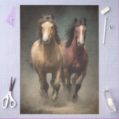 Wild Horses in Motion Decoupage 薄葉紙 (クラフト)