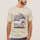 Wild Horses Mountain Sunset Tシャツ (正面)