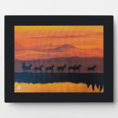 Wild Horses of Montana Painting by Alfred Fox フォトプラーク (正面)