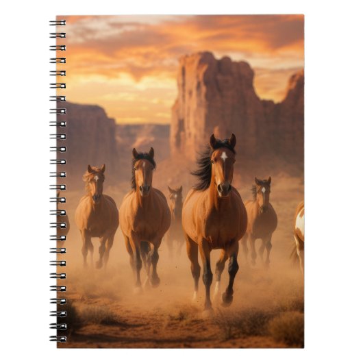 Wild Horses out West - Journal or Notebook ノートブック (正面)